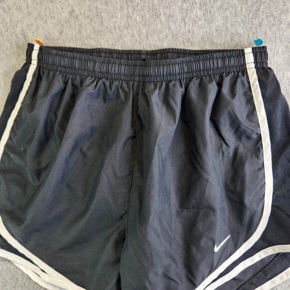 Nike Running Shorts Womens Small Black Dri Fit Built In Brief Mesh Panels - Picture 2 of 16
